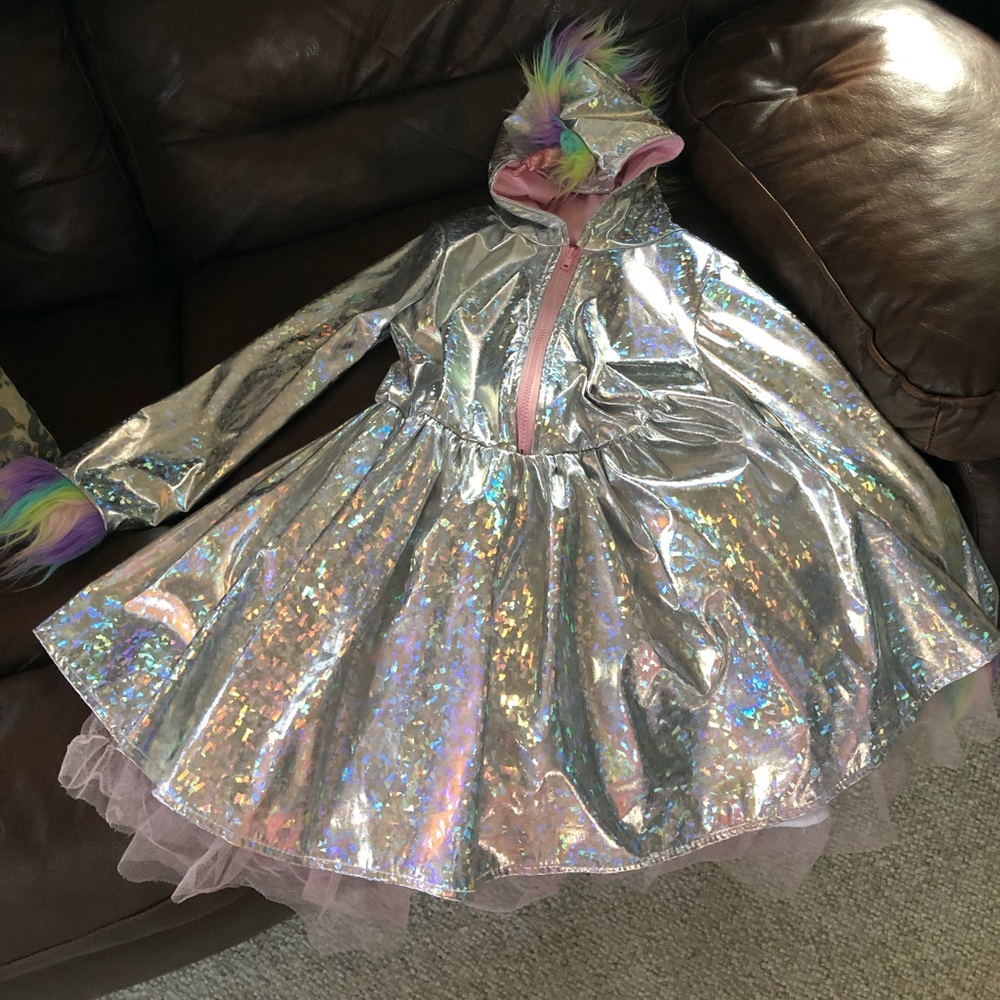 7/8 girls unicorn dress